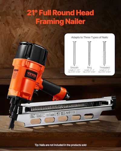VEVOR Pneumatic Framing Nailer thumbnail 2