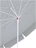 ESK 10 Wire Beach Balcony Garden Umbrella Bendable 200 Cm Diameter Thick Fabric gray