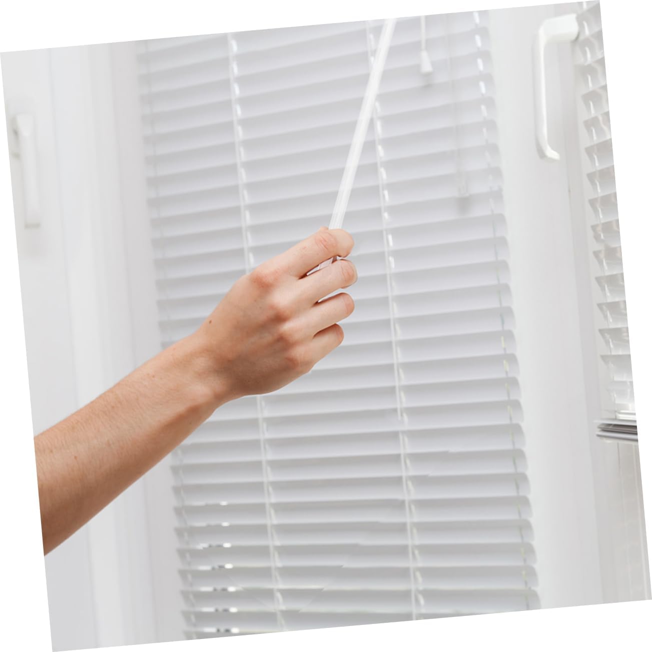 Cabilock 6pcs Acrylic Curtain Wand for Rv Curtains Easy Pull Blind Rod Holder Drapery Pull Rod Blind Tilt Wand Vertical
