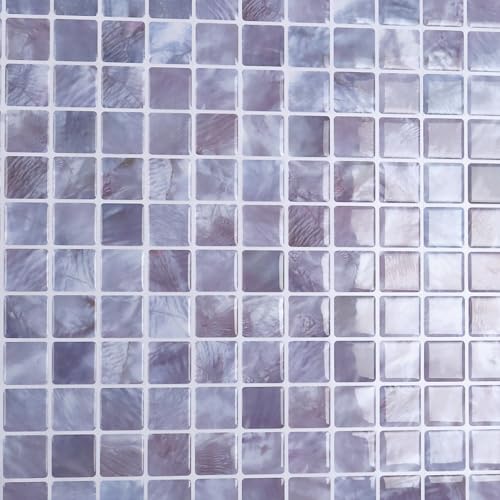 CRE8TIVE 16 Sheets Purple Peel and Stick Tile Backsplash for