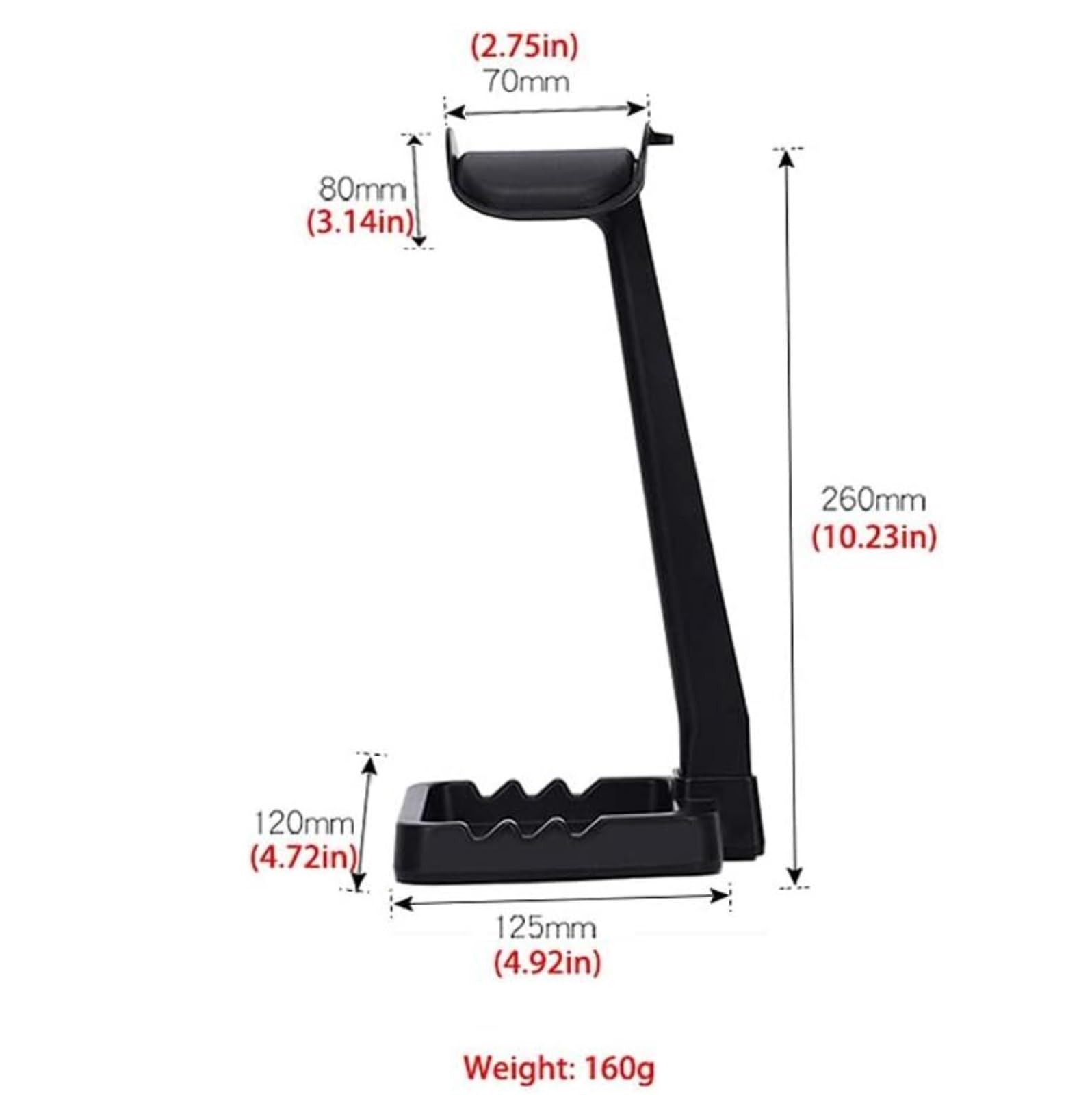 Supporto per cuffie, gancio per cuffie per giochi, organizer da scrivania, supporto per cuffie di alta qualità per accessori da gioco per PC, design a ribalta