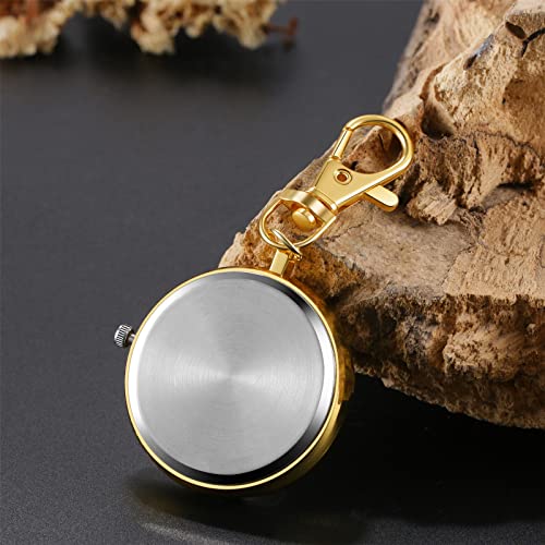 Avaner Taschenuhr mit großes Zifferblatt Rucksack Schlüsselanhänger Uhr Schwesternuhren mit Clip Pocket Watch für Damen Herren Jungen Mädchen – Bild 5