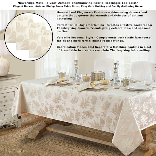 Servilletas de tela Newbridge Ivory Gold 18x18 Set x4 miniatura 3