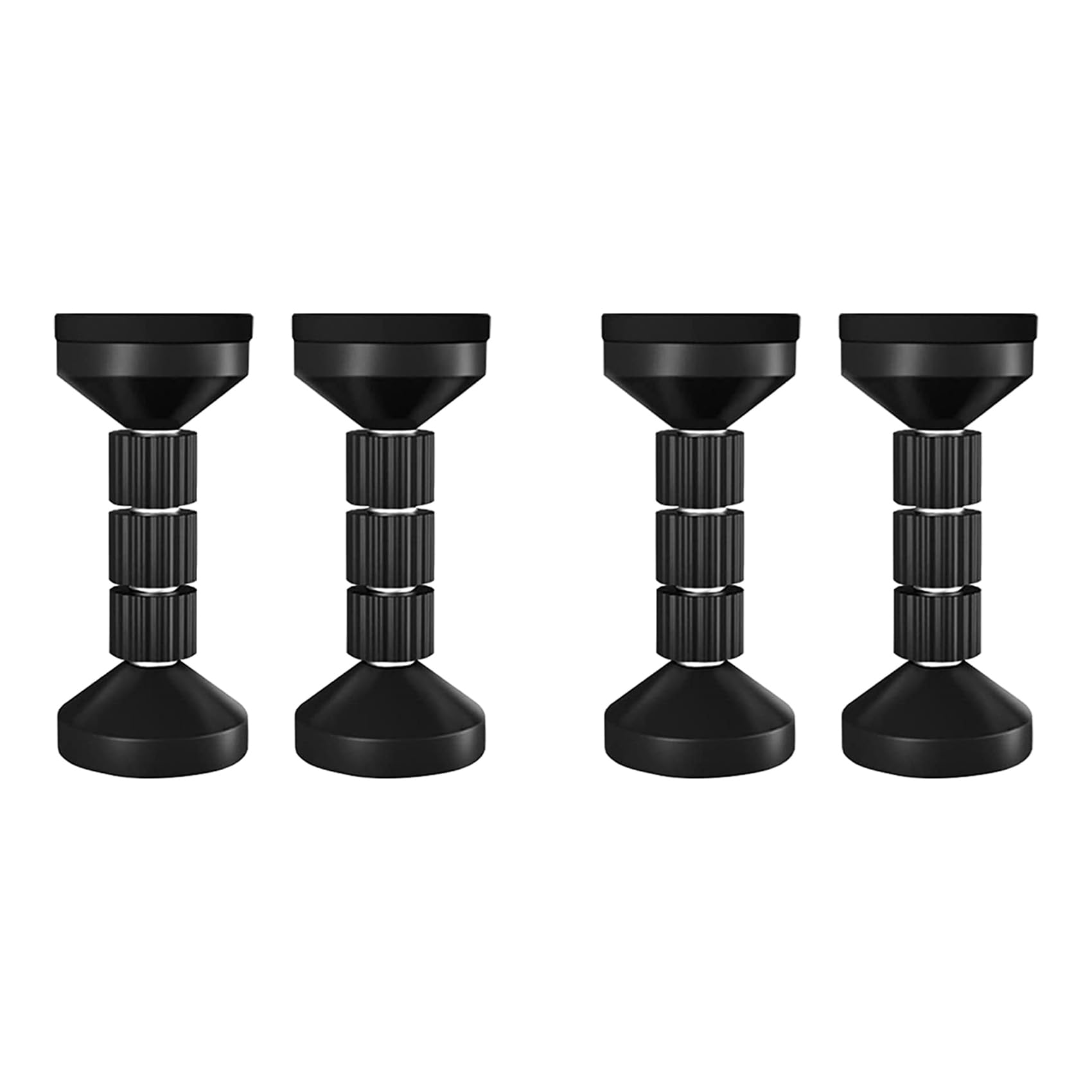 Hndhbfgrt Adjustable Threaded Bed Frame Anti-Shake Tool for Bed,Headboard Stoppers,Prevent Loosening Anti-Shake Fixer(4Pcs Black)