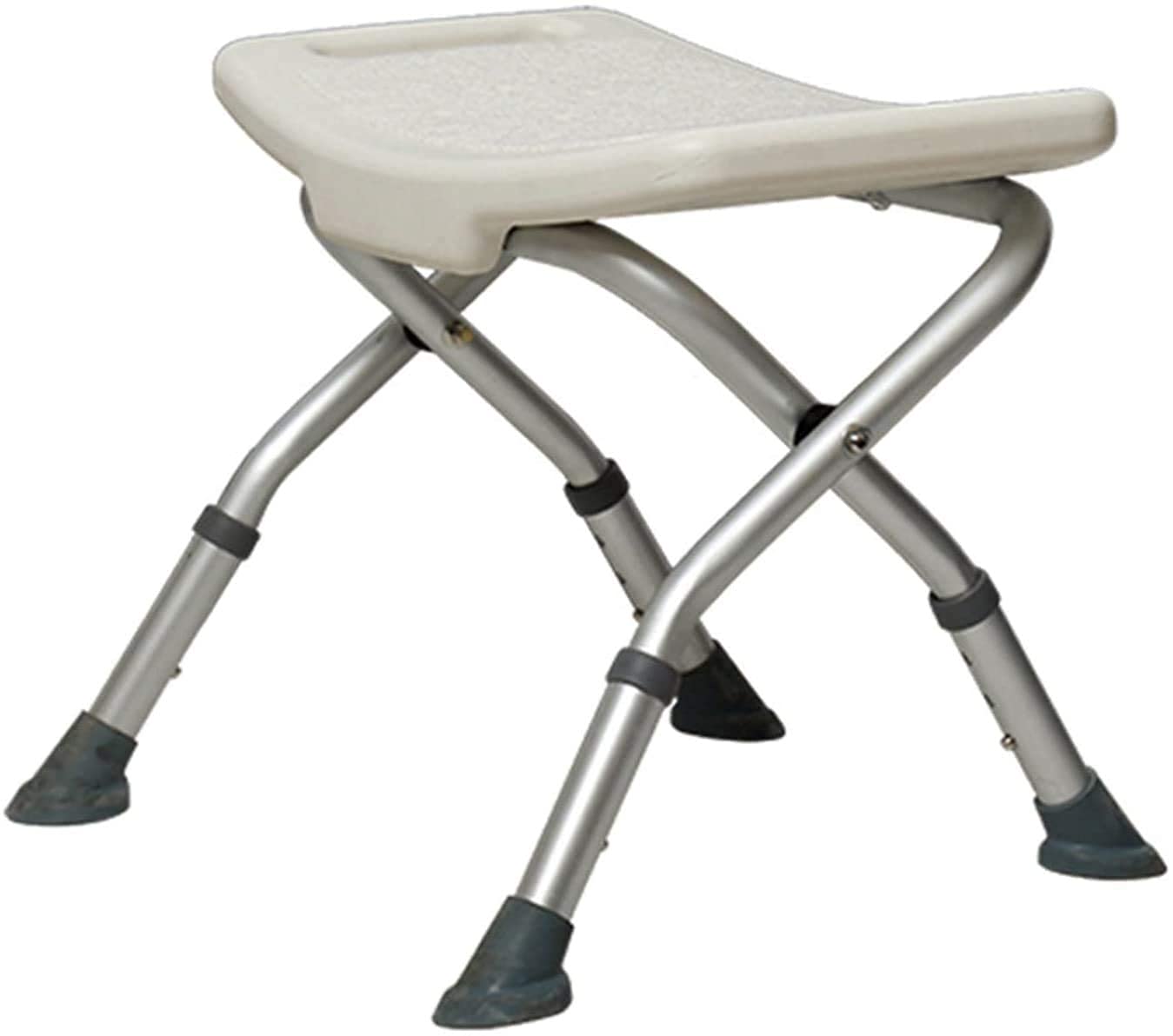 Chaise de douche pliable et réglable en hauteur avec accoudoirs pour senior