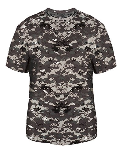 Badger Sport Adult 2XL Graphite Digi-Camo Moisture Wicking Jersey Uniform Shirt