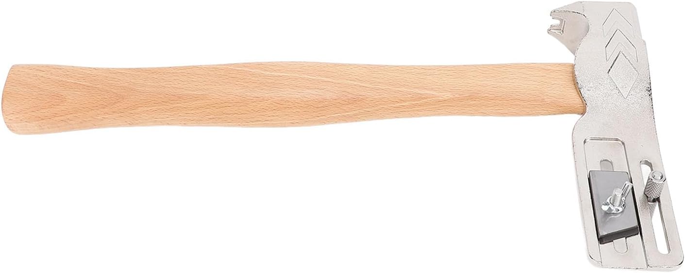 005 MH 17oz Roofing Hatchet Carbon Steel Shingling Hammer with Wooden Handle for Roofing Repair