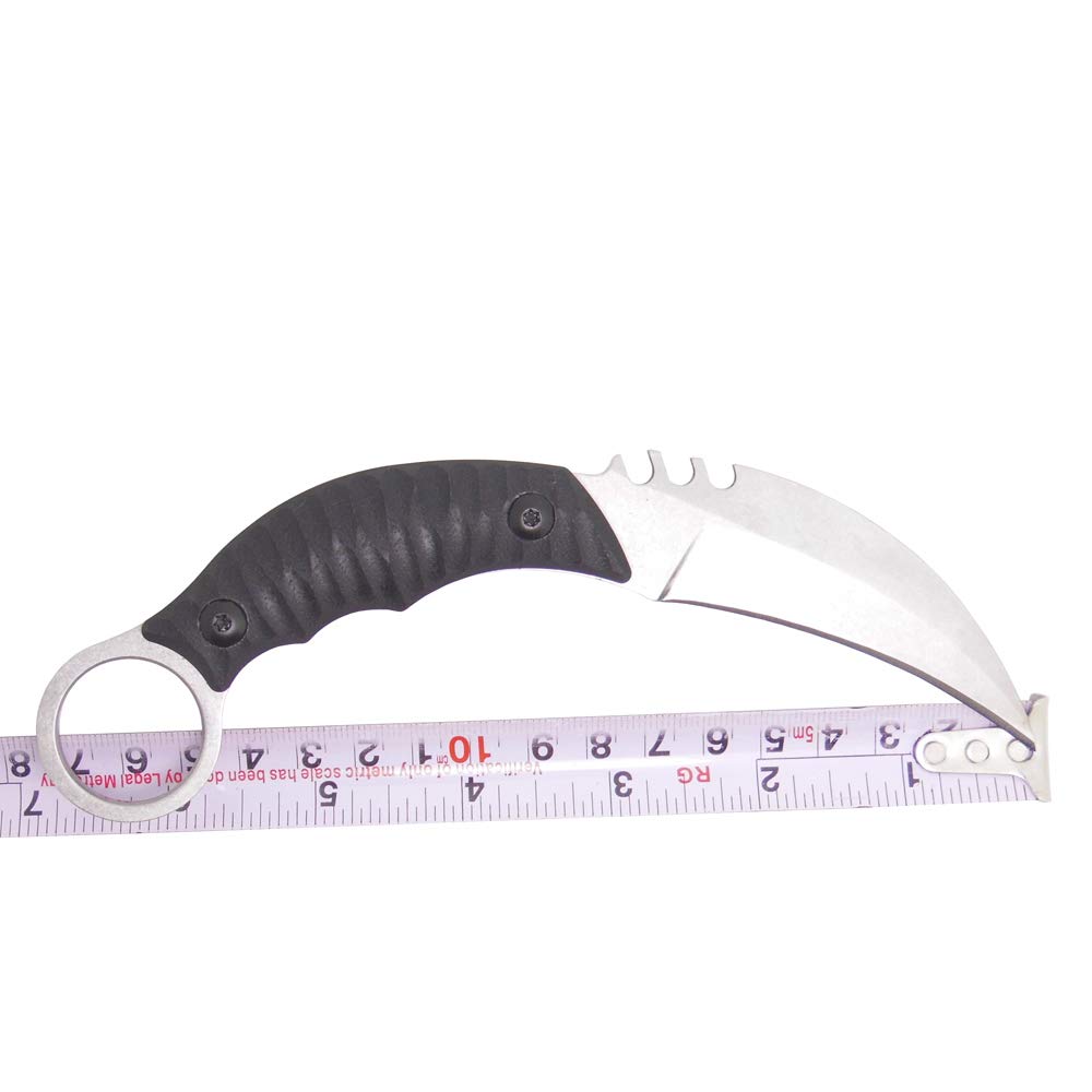 Masalong Outdoor Survival Claw Taktisches Messer Bärenfinger Feststehendes Messer Mit Scheide (Forged version (s))
