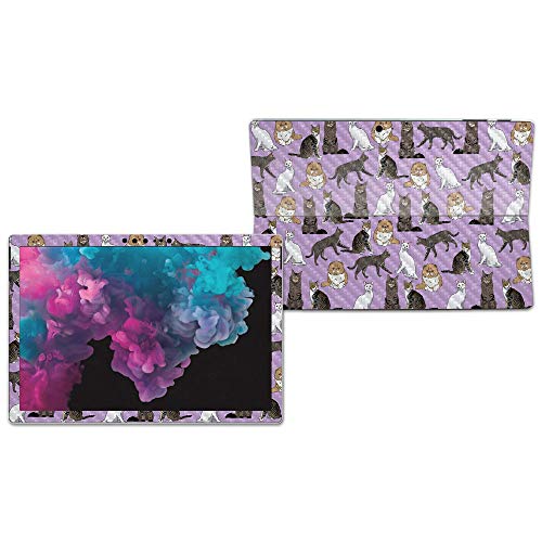 Image of MIGHTY SKINS MightySkins Carbon Fiber Skin for Microsoft Surface Pro 6 - Cat Chaos | Protective, Durable Textured Carbon Fiber Finish | Easy to Apply, Remove, and Change Styles | Made in The USA