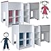 Produktbild habeig Kinderbett HOCHBETT weiß rosa/blau Schreibtisch Regal Treppe KOMBIBETT 90x190cm