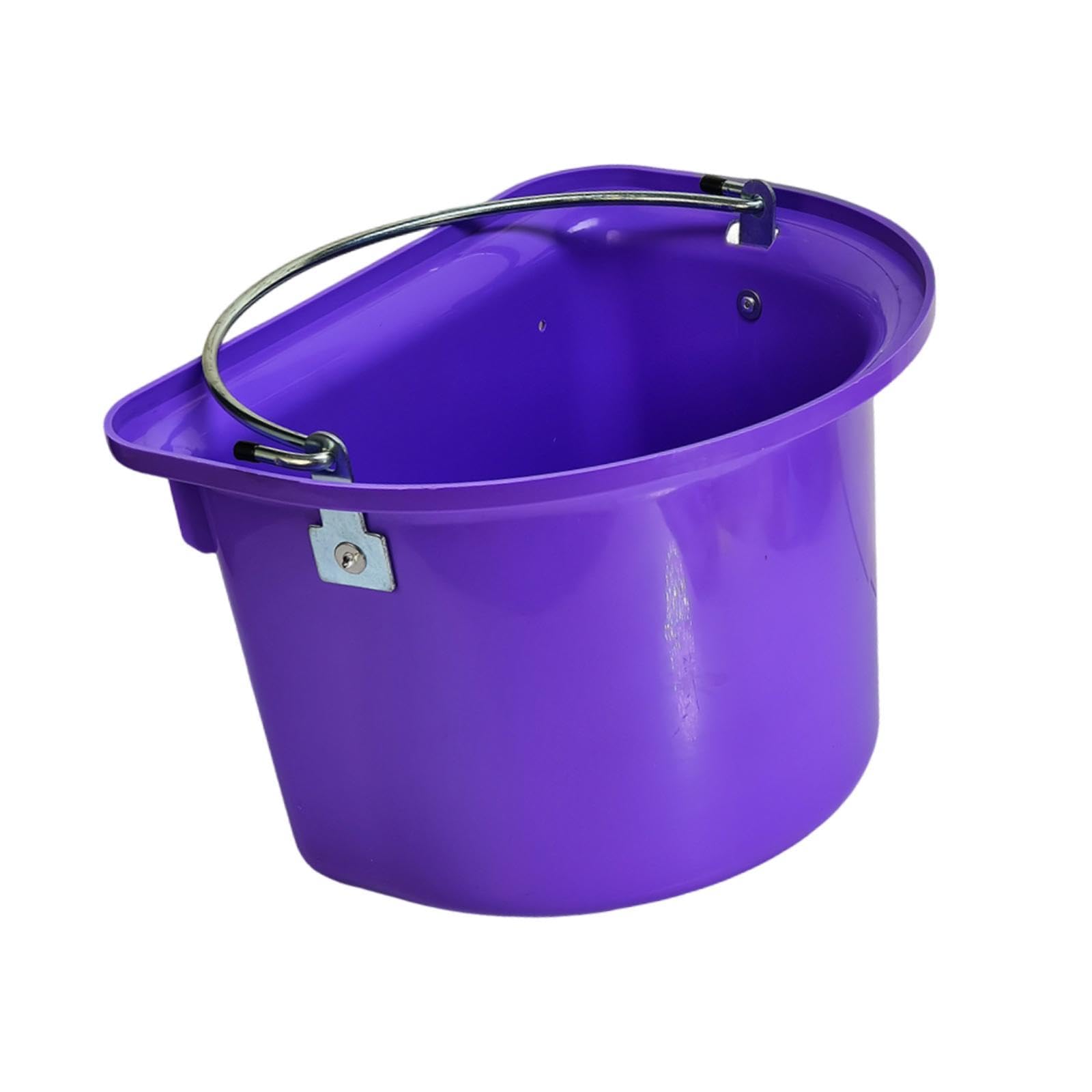 Mangiatoia per Cavalli, Secchio per Mangime, Contenitore per Mangime, Secchio per Acqua, Materiale Metallico PP Resistente all'Usura, Facile da Pu