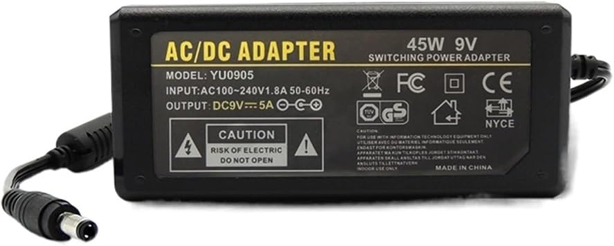 9V5A Desktop Power Supply 9V5A Switching Power Supply Adapter 9V DC Regulated Power Supply 45W Foot A