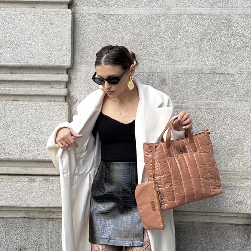 Image of Montana West x Lee Puffer Tote Bag Lightweight Crossbody Bags for Women with Clutch
