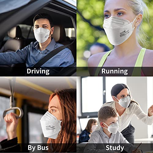 KANGLV-Maskers 10 Stuks FFP2, 3-Laags Wegwerpbeschermende Maskers, Deeltjesbeschermingsmasker, Hoge Filtreerbaarheid ≥94… - Image 8
