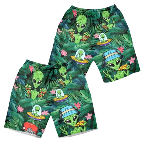 Funny Colorful Hawaiian Shorts Men Blue Mens Shorts Pattern Shorts for Men Swim Trunks2