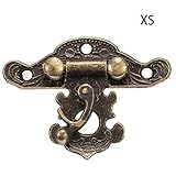 abrir cerrojo antiguo Durable y fácil de instalar LNIMIKIY 1 Pieza de joyería Antigua Caja de Madera cerrojos cerrojos de cajón Decorativos Maletas de latón Vintage Cierre de Hebilla Cierre Hebilla(37 28mmBronce)