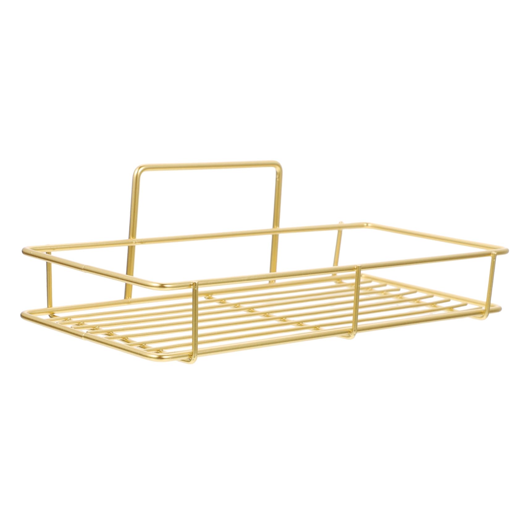 Angoily No Drilling Bathroom Shelf Hanging Wall Rack Iron Shower Caddy for Shampoo Soap Storage Easy Install Organizer