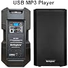15-Inch Powered Speaker 2200W PMPO PA Speaker w/Bluetooth, USB Port, XLR Inputs, Active DJ Speakers, Dual-Angle Pole Mount, Class D Amp for Parties, Live Sound, Stage Monitor Angle