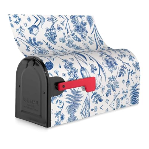 Housse magnétique boîte aux lettres imprimé floral bâche étanche durable - 6
