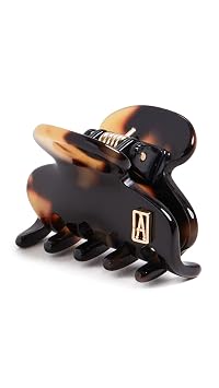 Alexandre de Paris Womens Small Jaw Clip, Tokyo Tortoise, Tan, Print, One Size