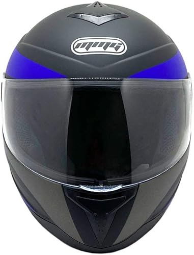 Miniatura 6 de MMG - Casco integral para motocicleta, aprobado por el DOT, 2 viseras una transparente y otra ahumada (MGAH26)