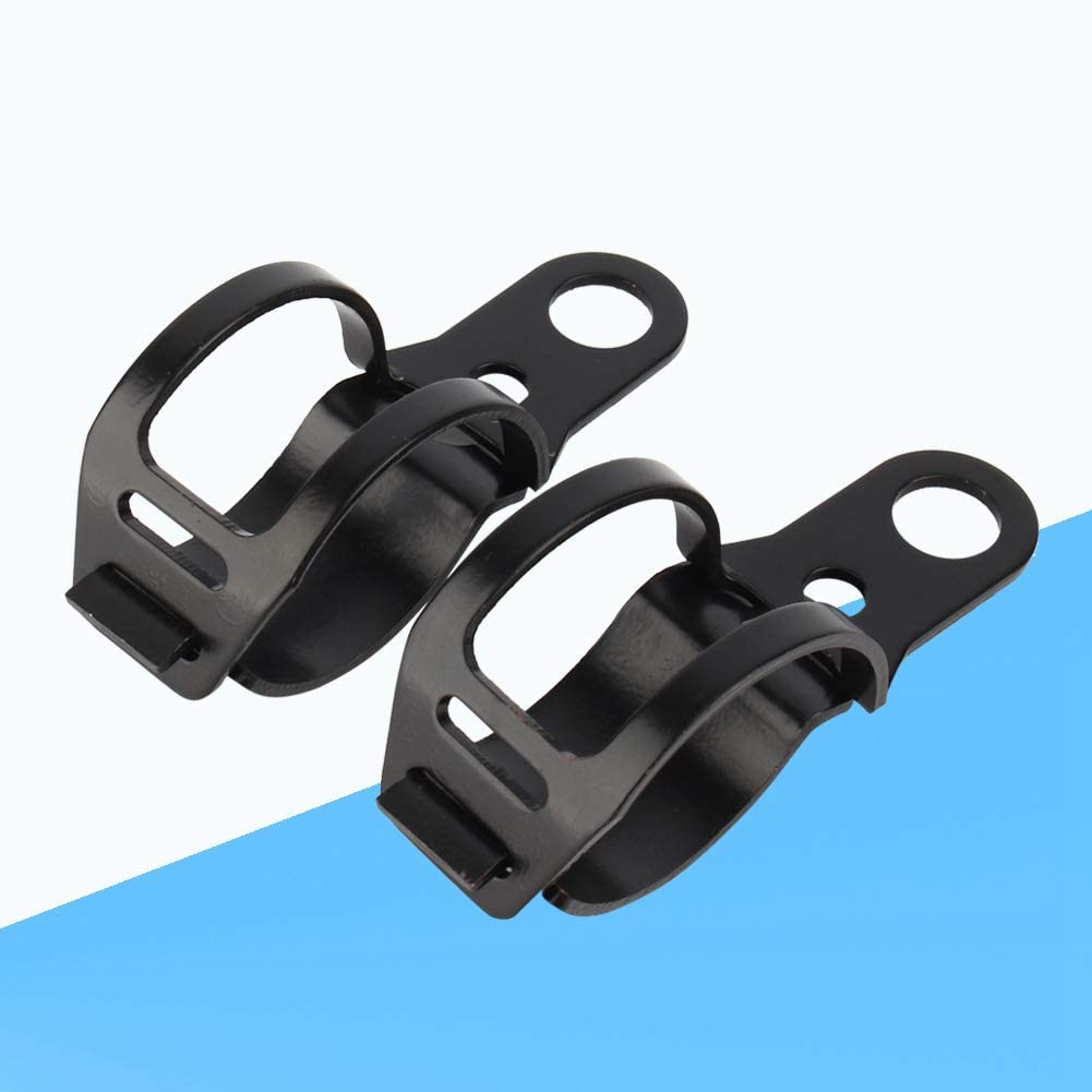 Supporti Per Frecce Moto In Alluminio – Staffe Per Indicatori Di Direzione Per Tubi Forcella Da 41 Mm, Placcatura Metallo, 2 Pezzi - 3