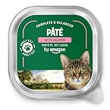 by Amazon Comida Húmeda para Gatos, Paté con Salmón, 100g, Paquete de 16