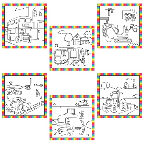 Galt, First Water Magic - Baby Vehicles, Colouring Books for Children Ages 18 months Plus, Multi-color, 18 x 18 cm - Image 4
