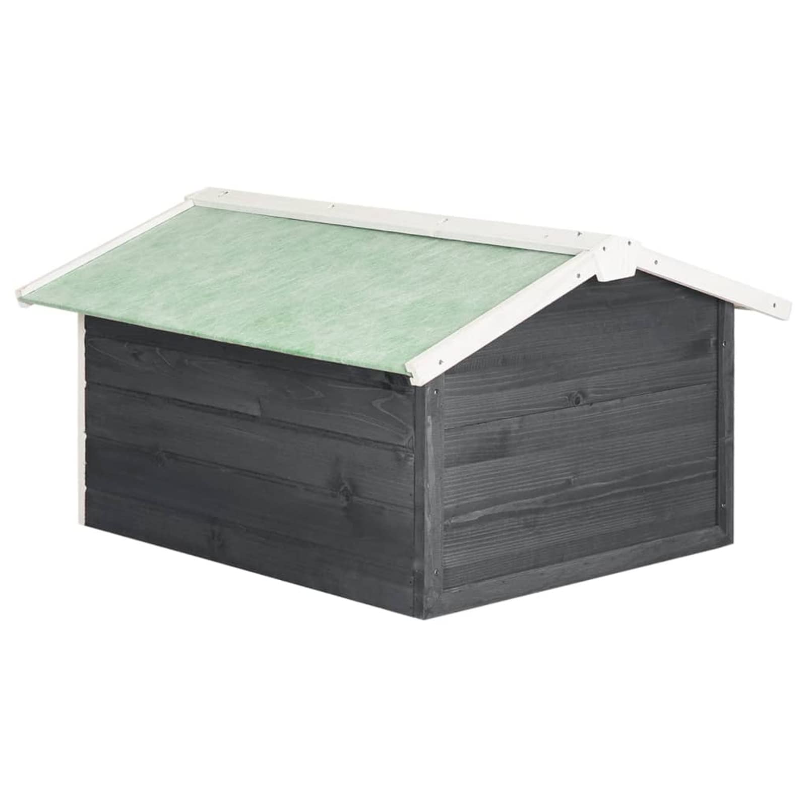 Tidyard Abri Robot Tondeuse Bois - Protège de la Pluie et des UV - Design Rustique - 72x87x50 cm