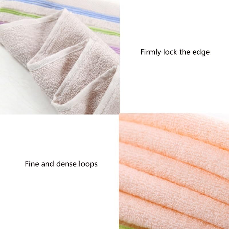 Colorful Striped Towels Household Adult Towelss Cotton Towelsing