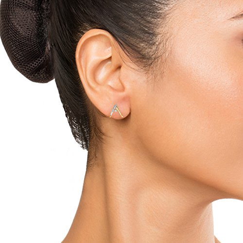 Image of Mia by Tanishq 14KT Yellow Gold and Diamond Stud Earrings for Women