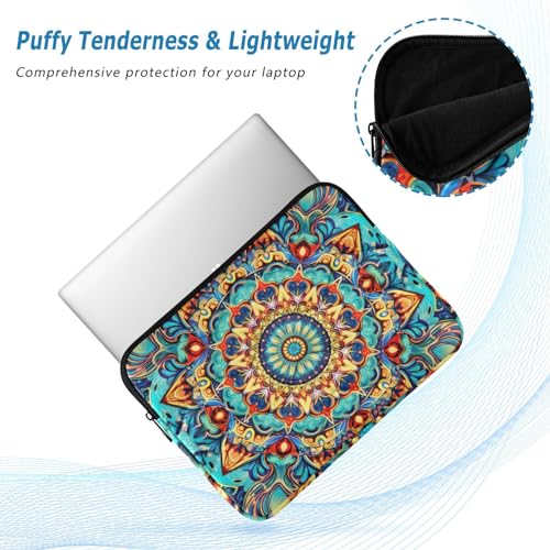 Funda para portátil 13-14 pulgadas impermeable con diseño mandala miniatura 5