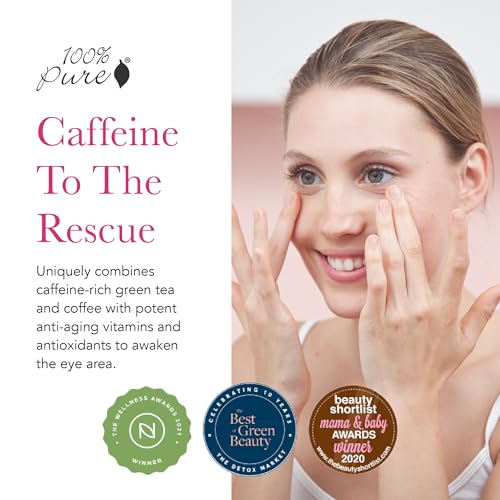 image for 100% PURE Coffee Bean Caffeine Eye Cream Refresh & Hydrate Under Eye T