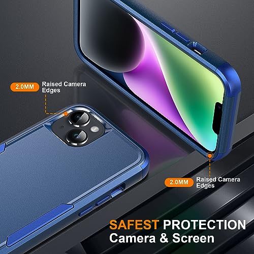 Ezanmull APPLE IPHONE 14 CASE For Iphone 14 Case, [Shockproof] [Dropproof] [Full-Body] [2+Tempered Glass Screen Protector + 2+Tempered Camera Lens Protector] Heavy Duty Protection Phone Case thumb #3