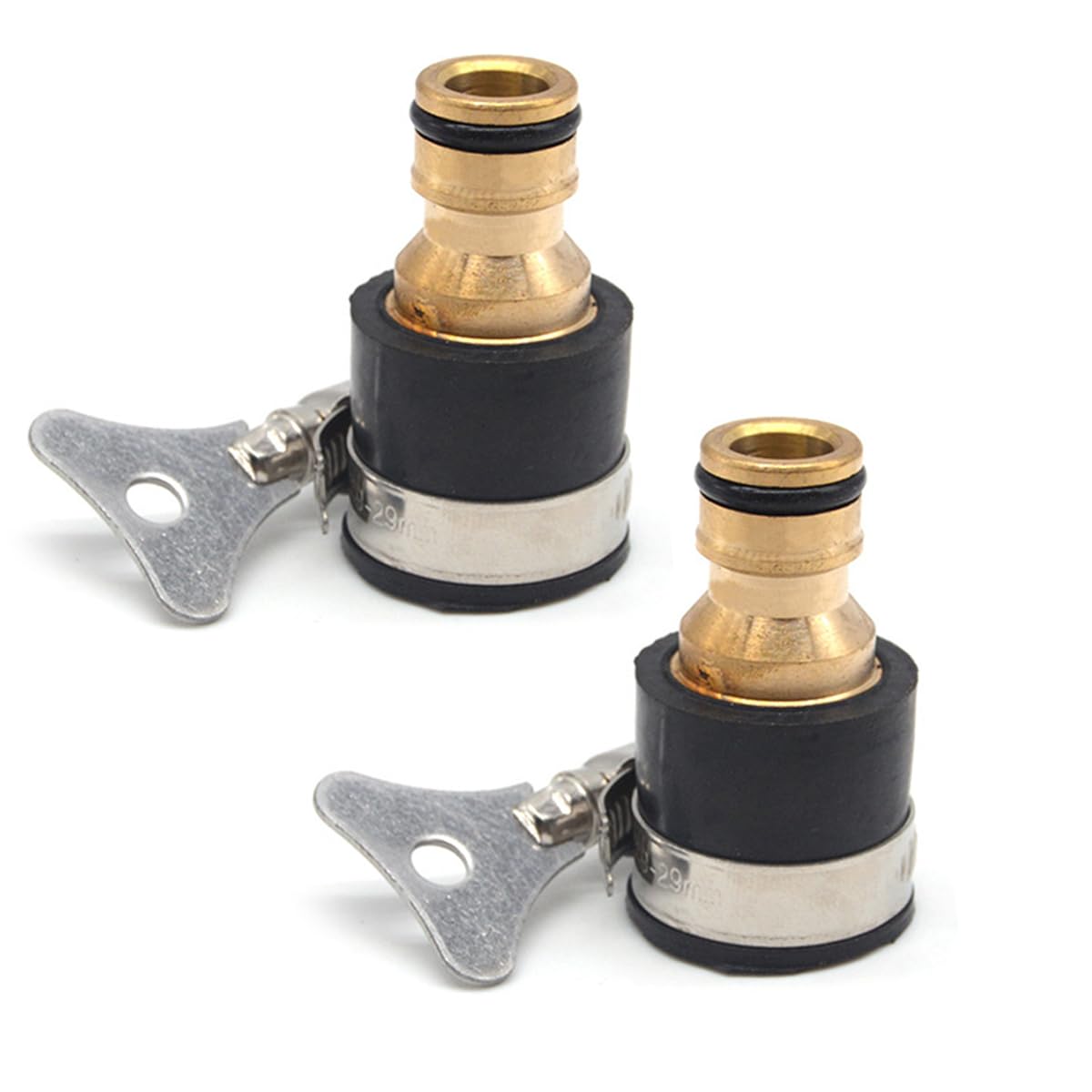Uni-Fine Shop Uni-Fine Brass Quick Connect Hose End Connector Kit For Garden Hoses, Pressure Washers & More (12-18Mm, 2 Pieces)