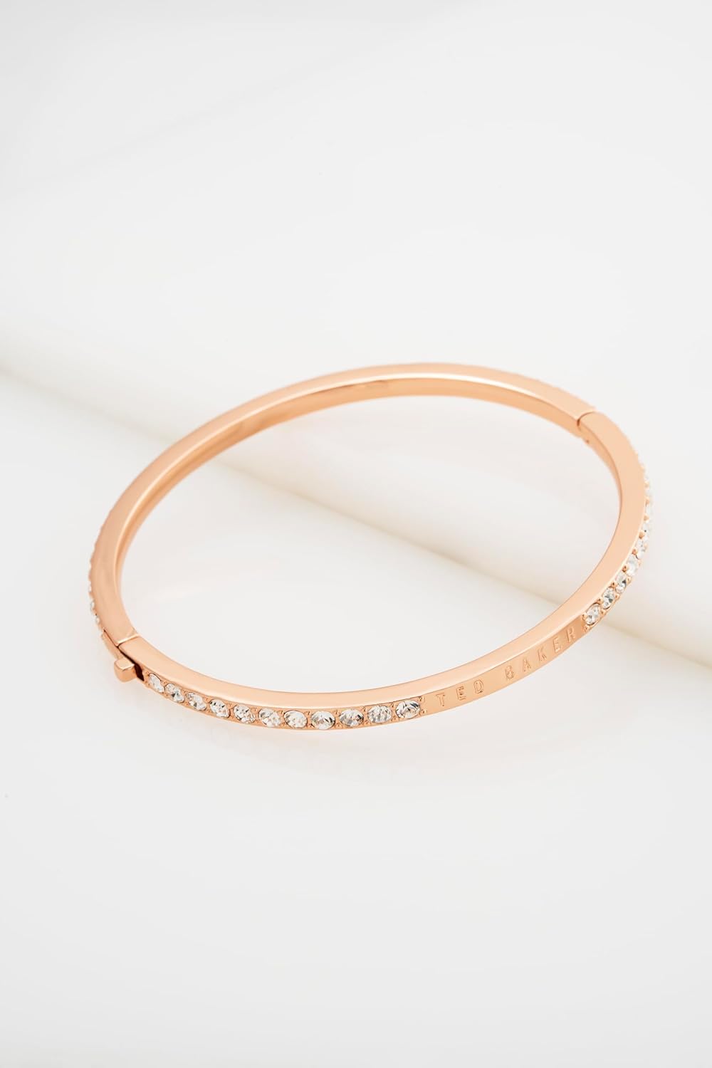 Ted Baker London Claudia Narrow Crystal Hinged Bangle Bracelet for Women - Image 5