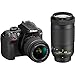 Nikon D3400 24.2MP DSLR Camera with AF-P 18-55 VR and 70-300m Lenses (1573B) - (Certified Refurbished)