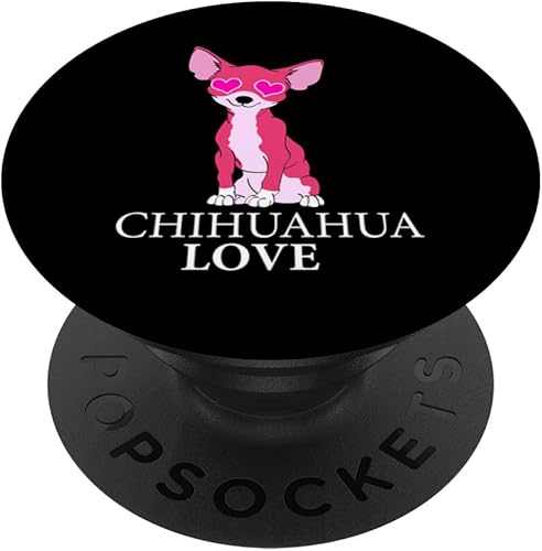 I Love Longhair Chihuahua the Smallest Pedigree Dog in the PopSockets Swappable PopGrip