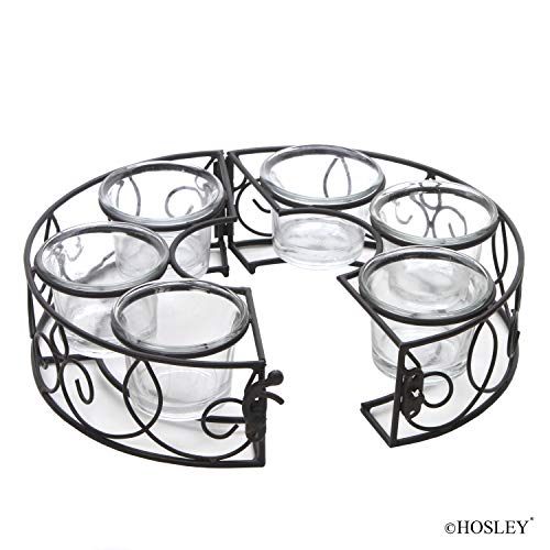 Hosley's 8" D Tealight With 6 Candle Holders. Ideal Gift For Weddings, Aromatherapy, Zen, Spa. P1 #TOP4