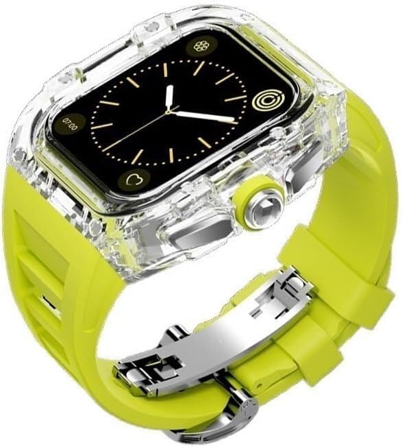 Boîtier de montre Apple Watch Band 8 7 6 5 4 SE 45mm 44mm transparent