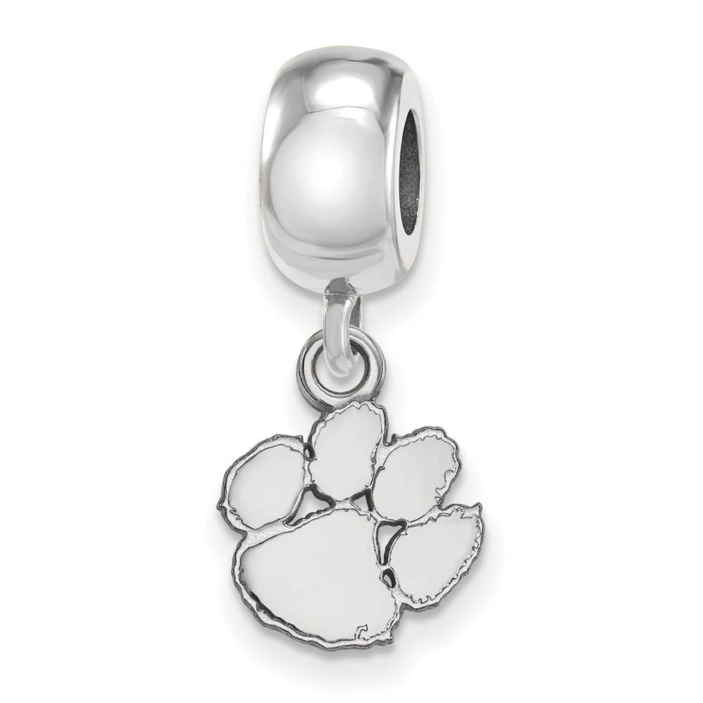 LogoArt Sterling Silver Clemson University XS Dangle Bead Charm