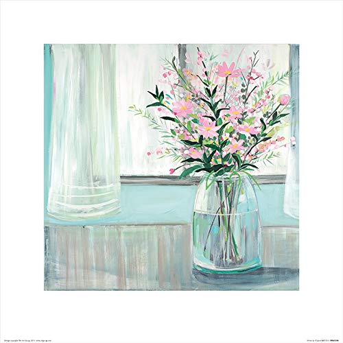 L Arte Gruppo Janet Bell Winter Jar - Stampa Artistica 40 x 40 cm Carta Multicolore 40 x 40 x 1.3 cm