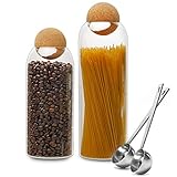 Dekorativ & Praktisch - Dieses dekorative vorratsdose glas dient nicht nur zur Aufbewahrung von Gegenständen, sondern auch eine stilvolle Verzierung für die Dekoration Ihrer Küche / Ausstellungen / Restaurants / Bar / Boutique.