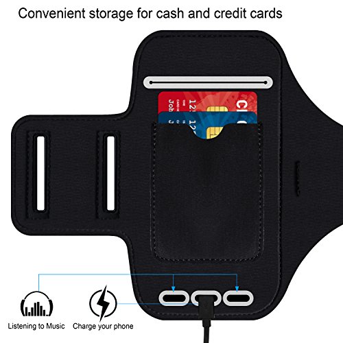 Sosons Running Armband For Samsung Galaxy S8/S9/S10/S20/S21/S8+/S9+/S10+/S20+,Water Resistant Gym Case With Card Pockets And Key Slot #TOP3