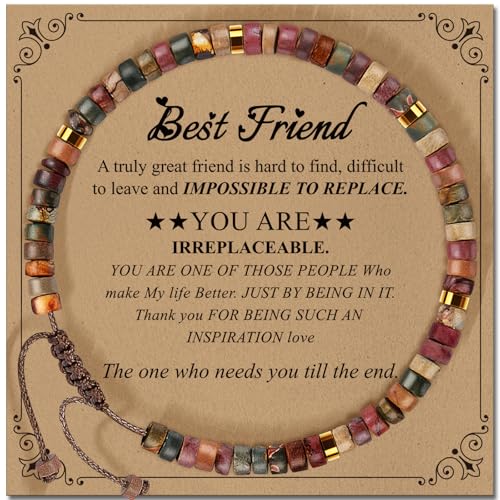 ZOKCC Friendship Bracelet Gifts for Women, Natural Stone Beaded Bracelets