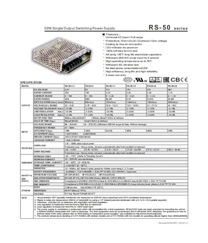 Alimentation de commutation à sortie unique RS-25 5V pour transformateur CC - 3