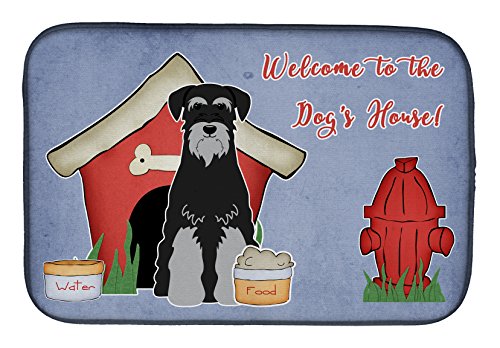 Tapis d'égouttage absorbant microfibre motif chien - 2