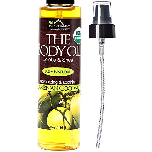US Organic Body Oil-Blend of Jojoba and Olive Oil with fragrance of Smooth