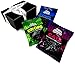 Gustaf's Dutch Black Licorice 3-Flavor Variety: One 5.2 oz Bag Each of Drops, Cats, and Coins in a BlackTie Box (3 Items Total)
