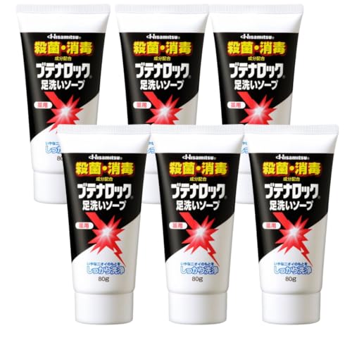 【6個セット】 足の殺菌・消毒 久光製薬 ブテナロック 薬用足洗いソープ (80g) 【医薬部外品】のサムネイル